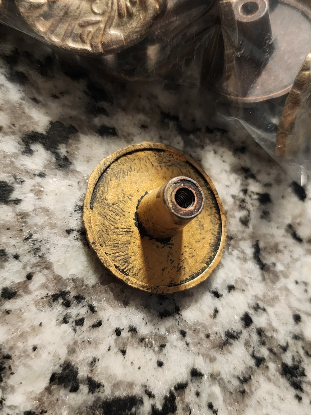 Hickory Hardware Cavalier 1-1/2 In. Antique Cabinent Knobs - Picture 3 of 4